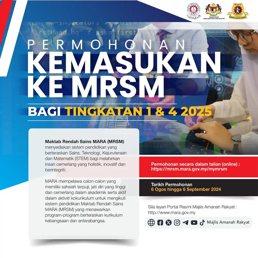 iklan permohonan mrsm 2025