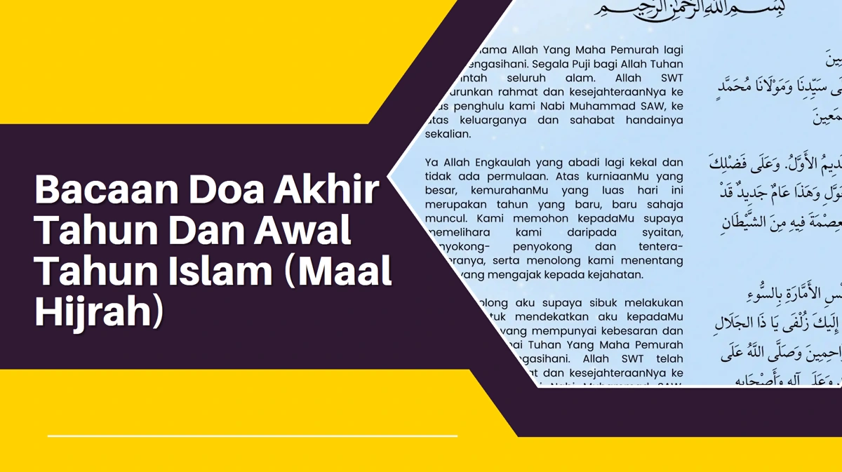 doa akhir awal tahun islam
