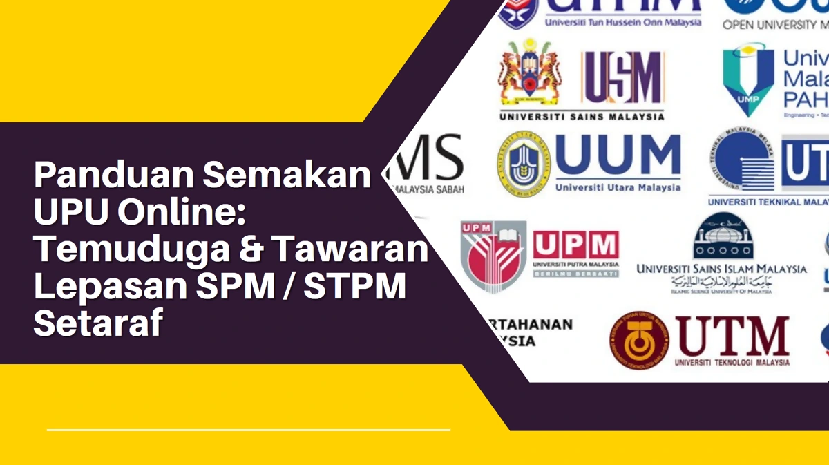 keputusan tawaran upu online