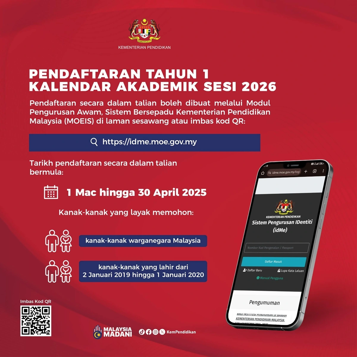 pendaftaran tahun 1 2026